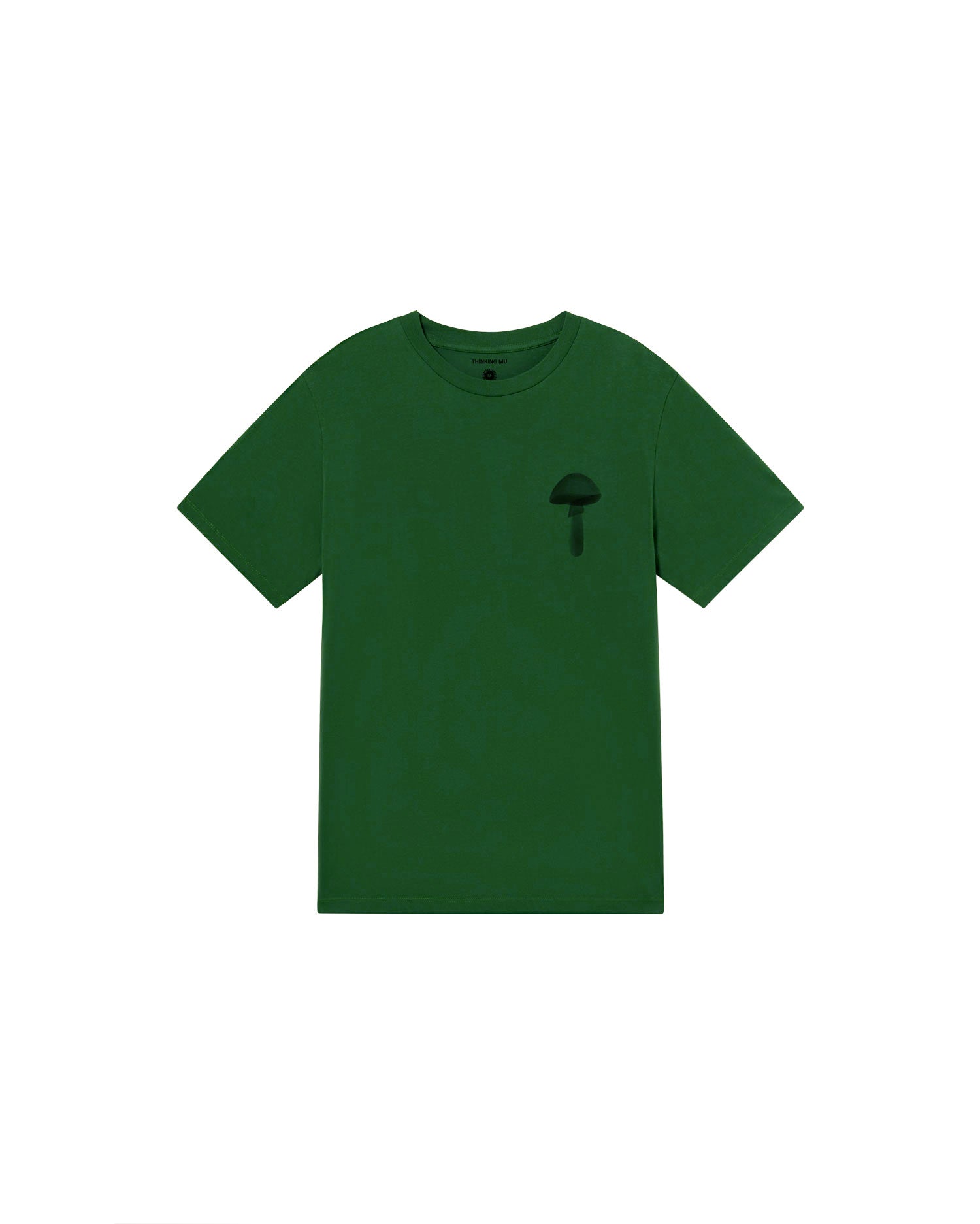 Camiseta verde funghi Zach sostenible - silueta 1
