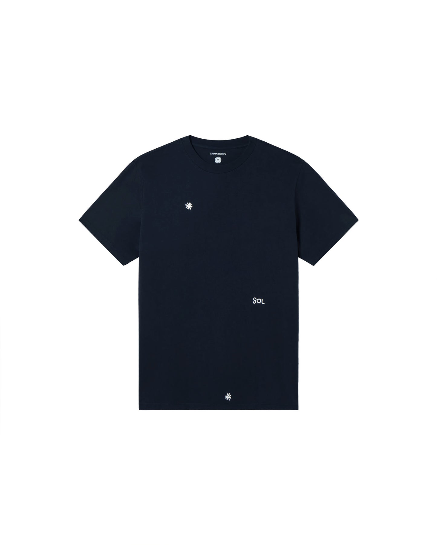 Camiseta navy solsol Zach sostenible - silueta 1