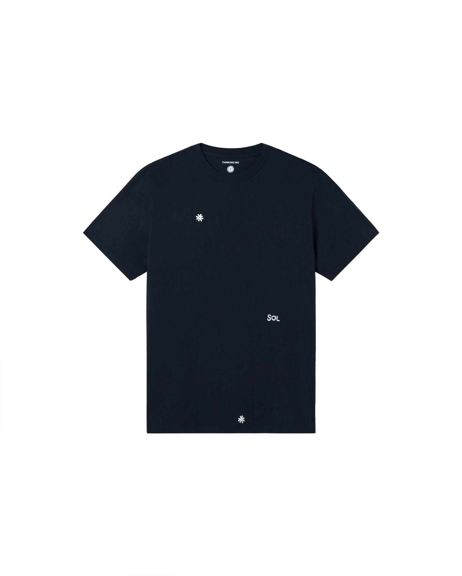 Camiseta navy solsol Zach sostenible - silueta 1