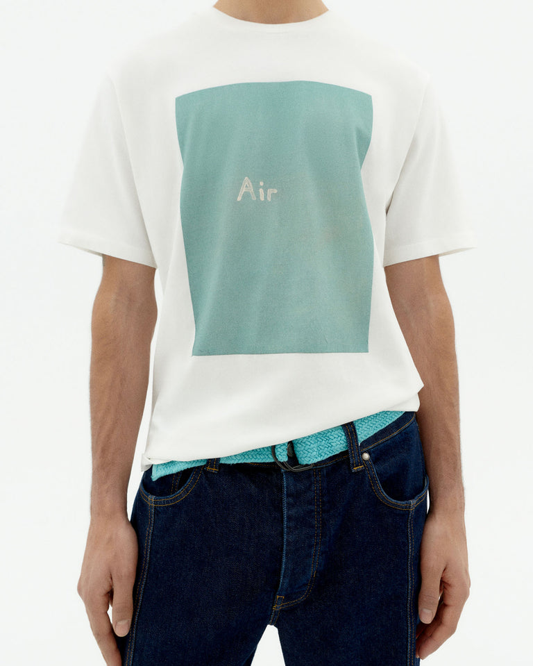 Camiseta blanca air Zach sostenible-3