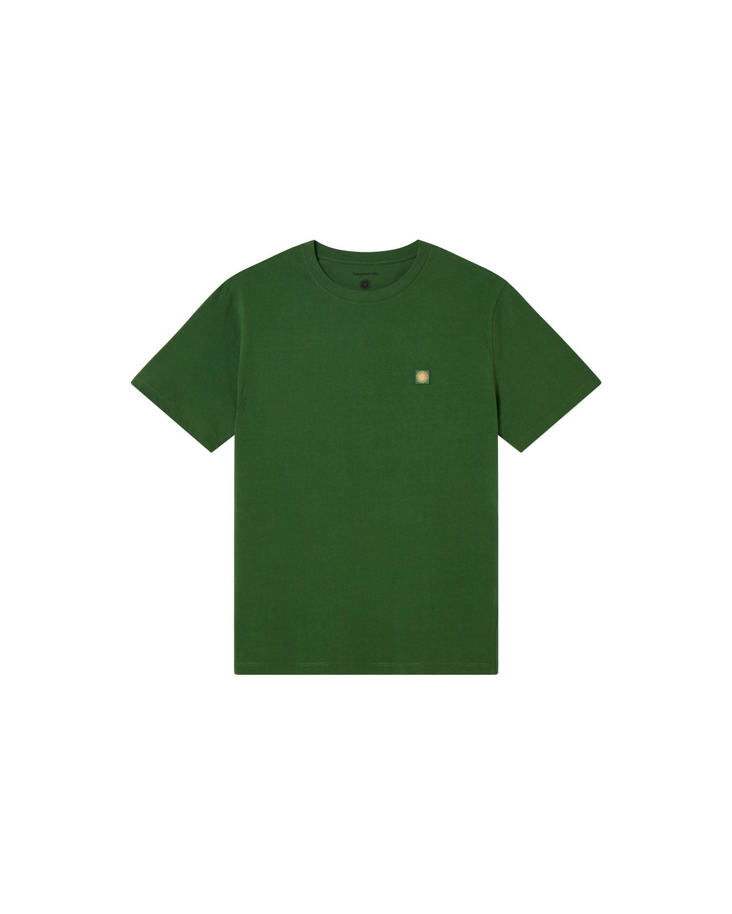 Camiseta verde sol espalda amarillo sostenible - silueta 1