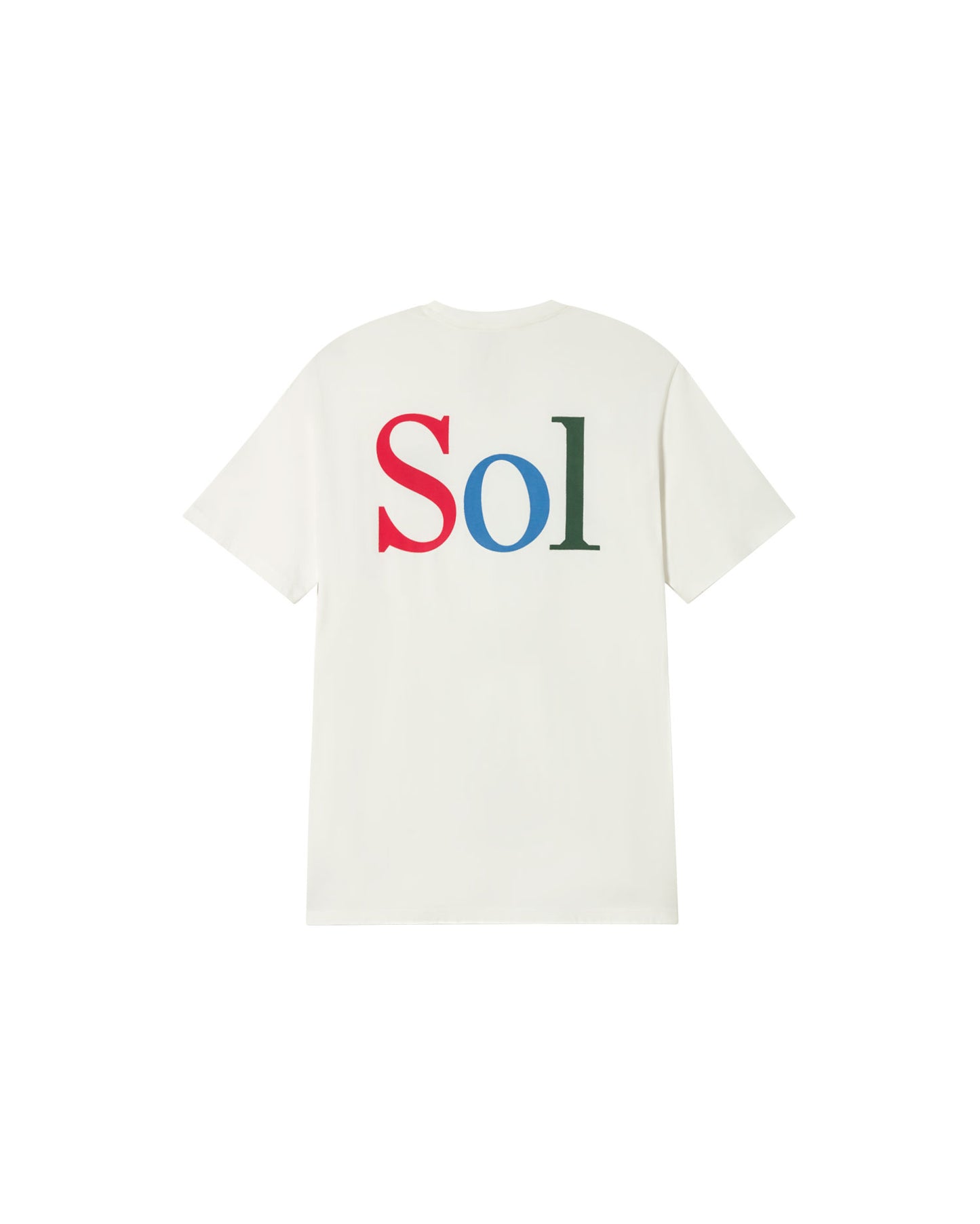 Camiseta blanca sol type Aaron sostenible - silueta 1
