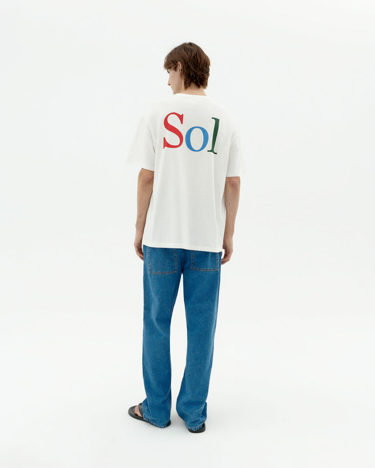 Camiseta blanca sol type Aaron sostenible-4