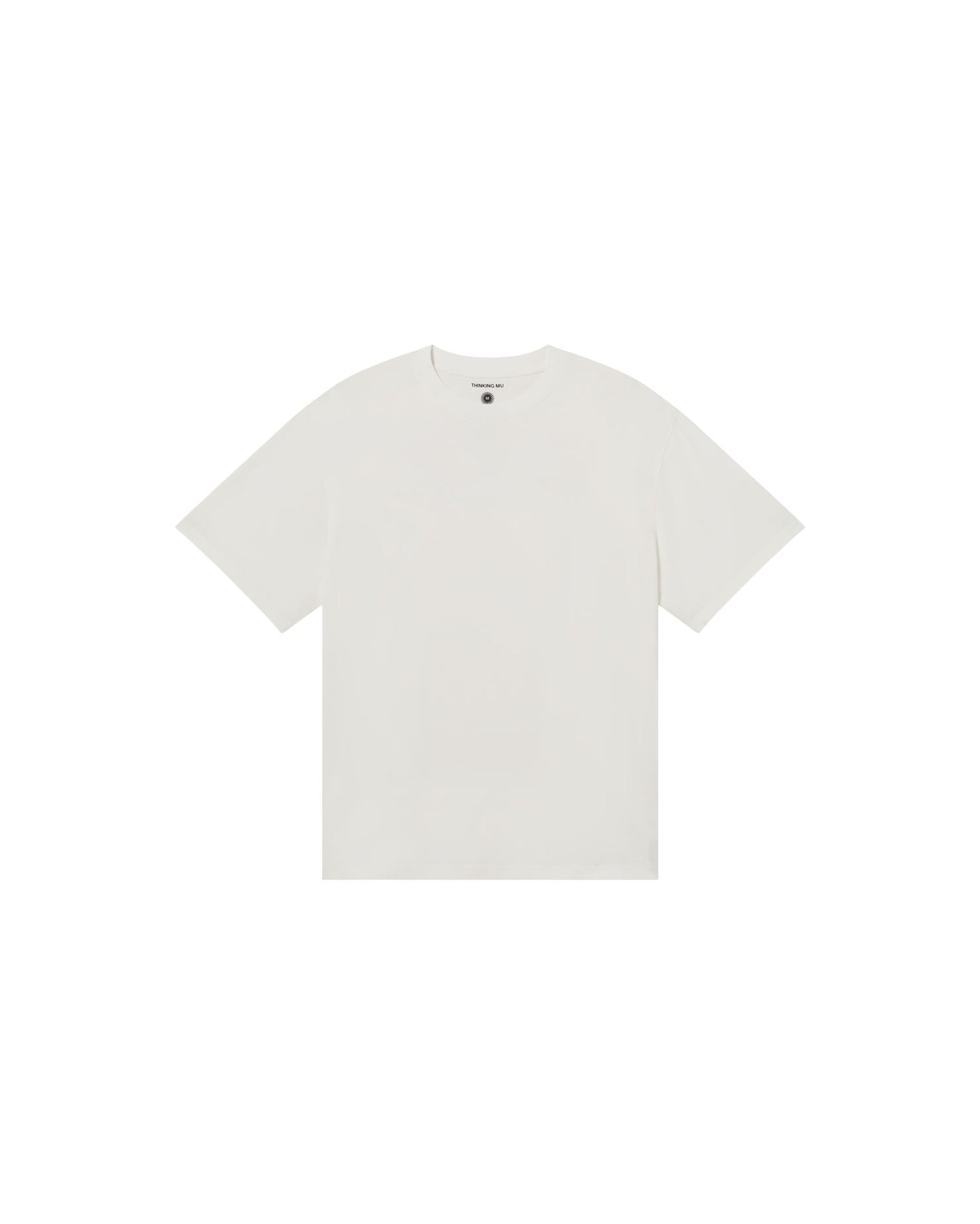 Camiseta blanca cutre heart Aaron sostenible - silueta 2