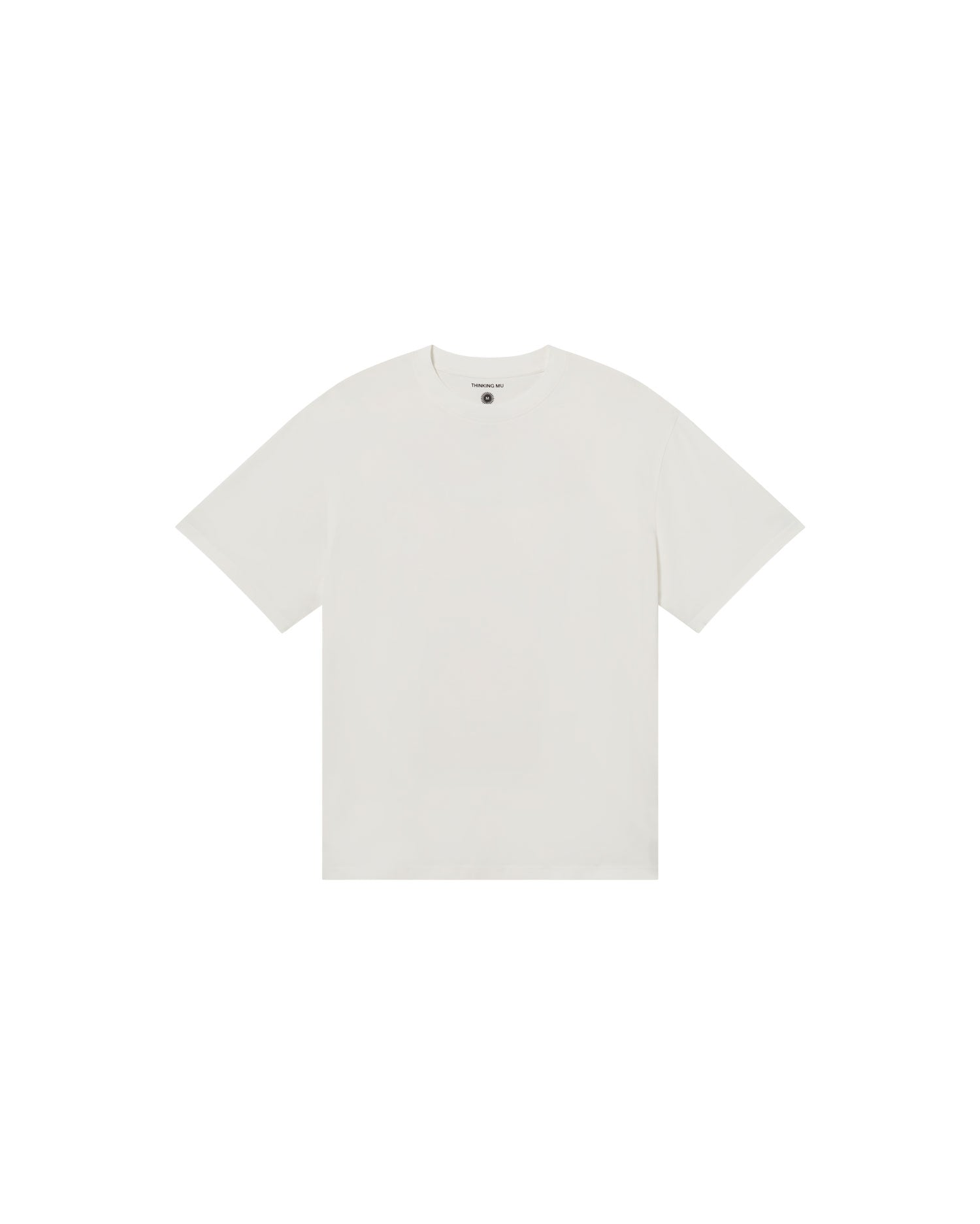 Camiseta blanca cutre heart Aaron sostenible - silueta 2