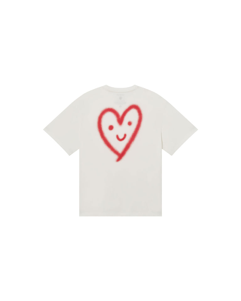 Camiseta blanca cutre heart Aaron sostenible-silueta-2