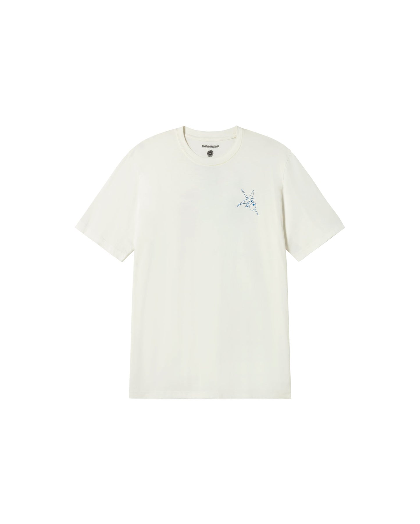 Camiseta blanca chiringuito Aaron sostenible - silueta 1