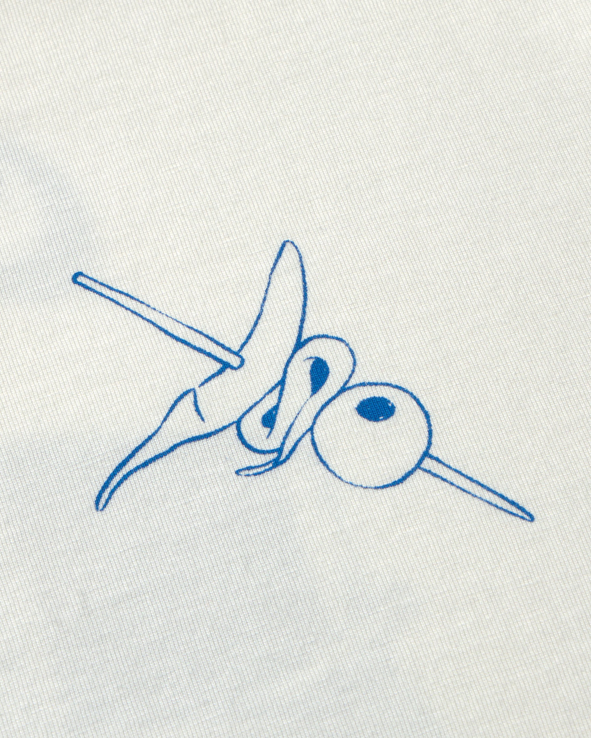 Camiseta blanca chiringuito Aaron sostenible - silueta 3