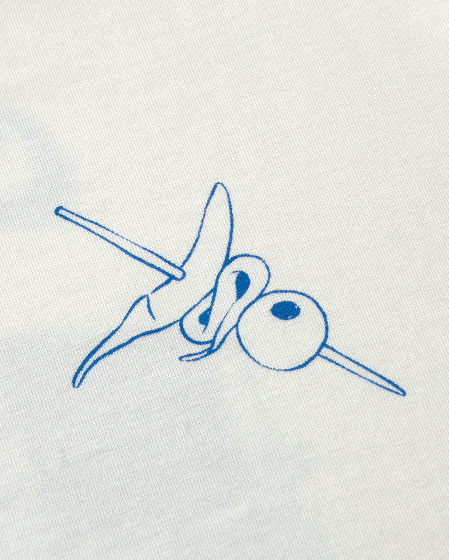 Camiseta blanca chiringuito Aaron sostenible - silueta 3