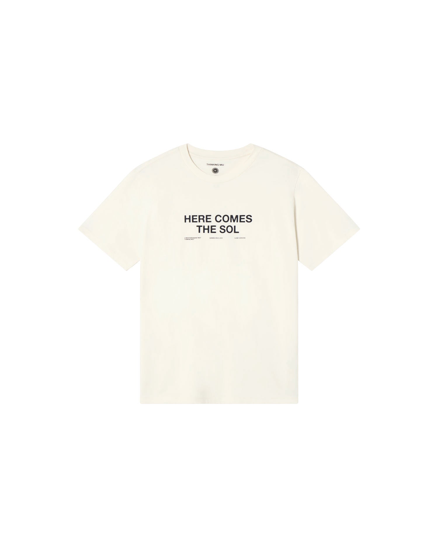 Sustainable T-Shirt White Sol Zach Man | Thinking Mu