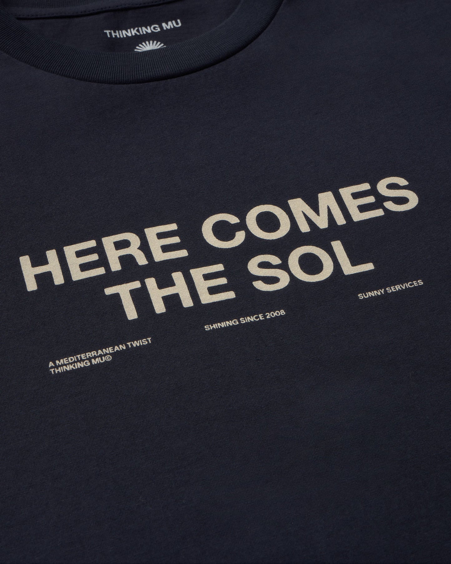 Camiseta navy classic sol Zach sostenible - silueta 1