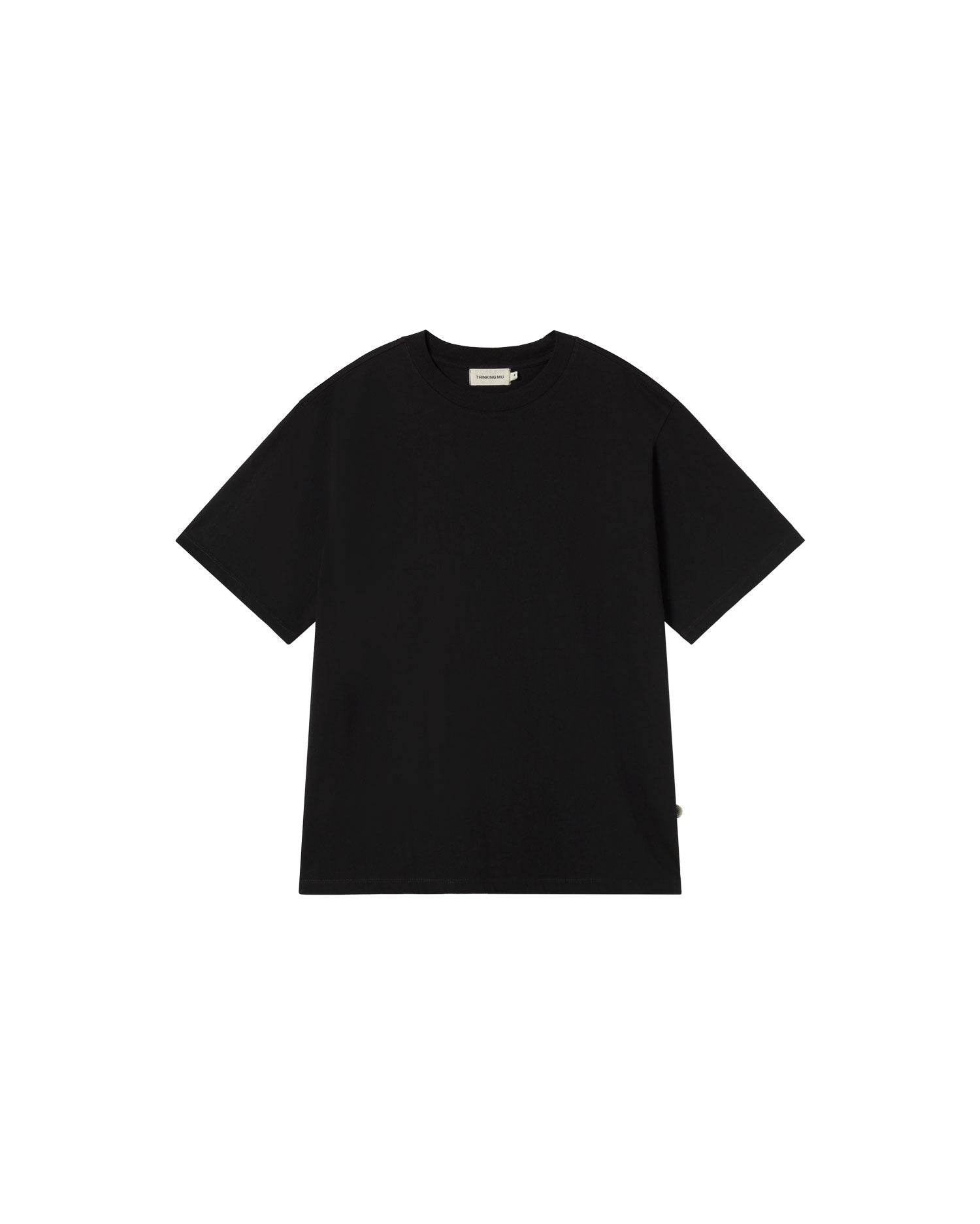 Camiseta negra Eric sostenible - silueta 1