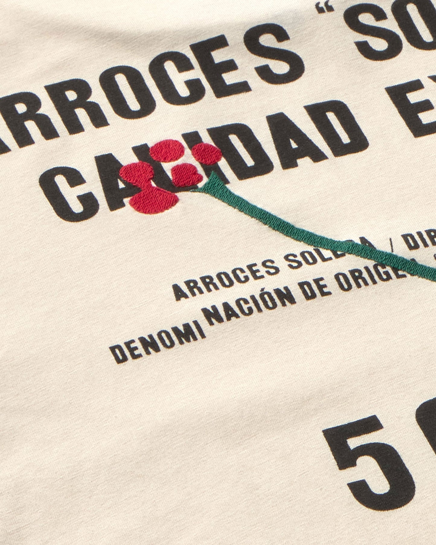 Camiseta bordada arroz solera Zach sostenible silueta - 3