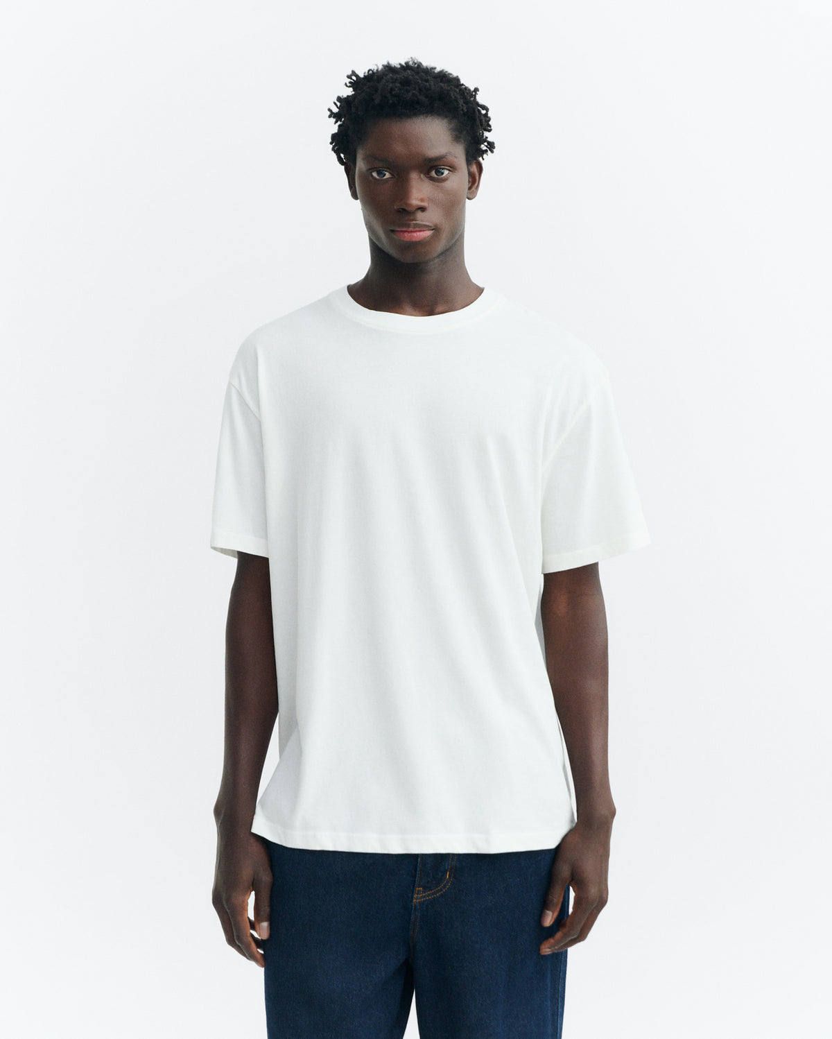 Camiseta básica blanca Aaron sostenible - 3