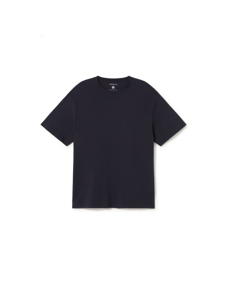 Camiseta navy Aaron sostenible- silueta 1