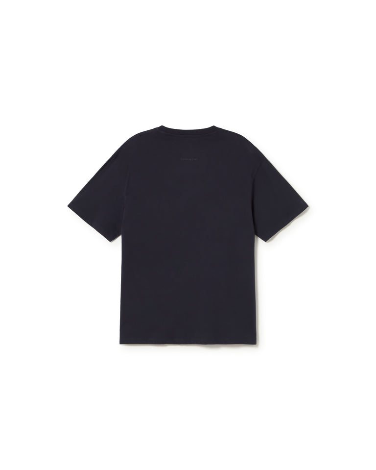 Camiseta navy Aaron sostenible- silueta 3