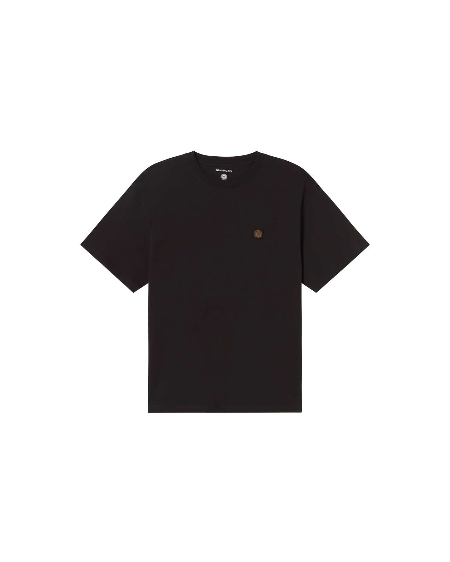 Camiseta negra sol type crudo Aaron sostenible - silueta 1