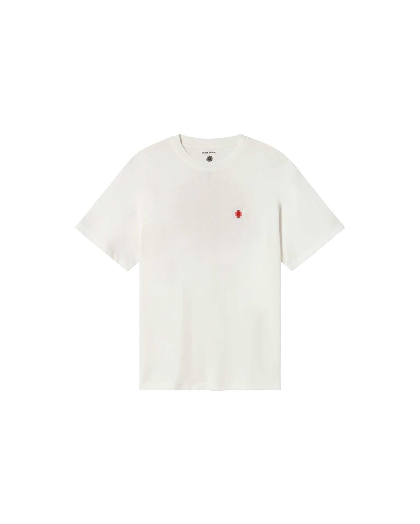 Camiseta blanca sol contrast Aaron sostenible - silueta 1