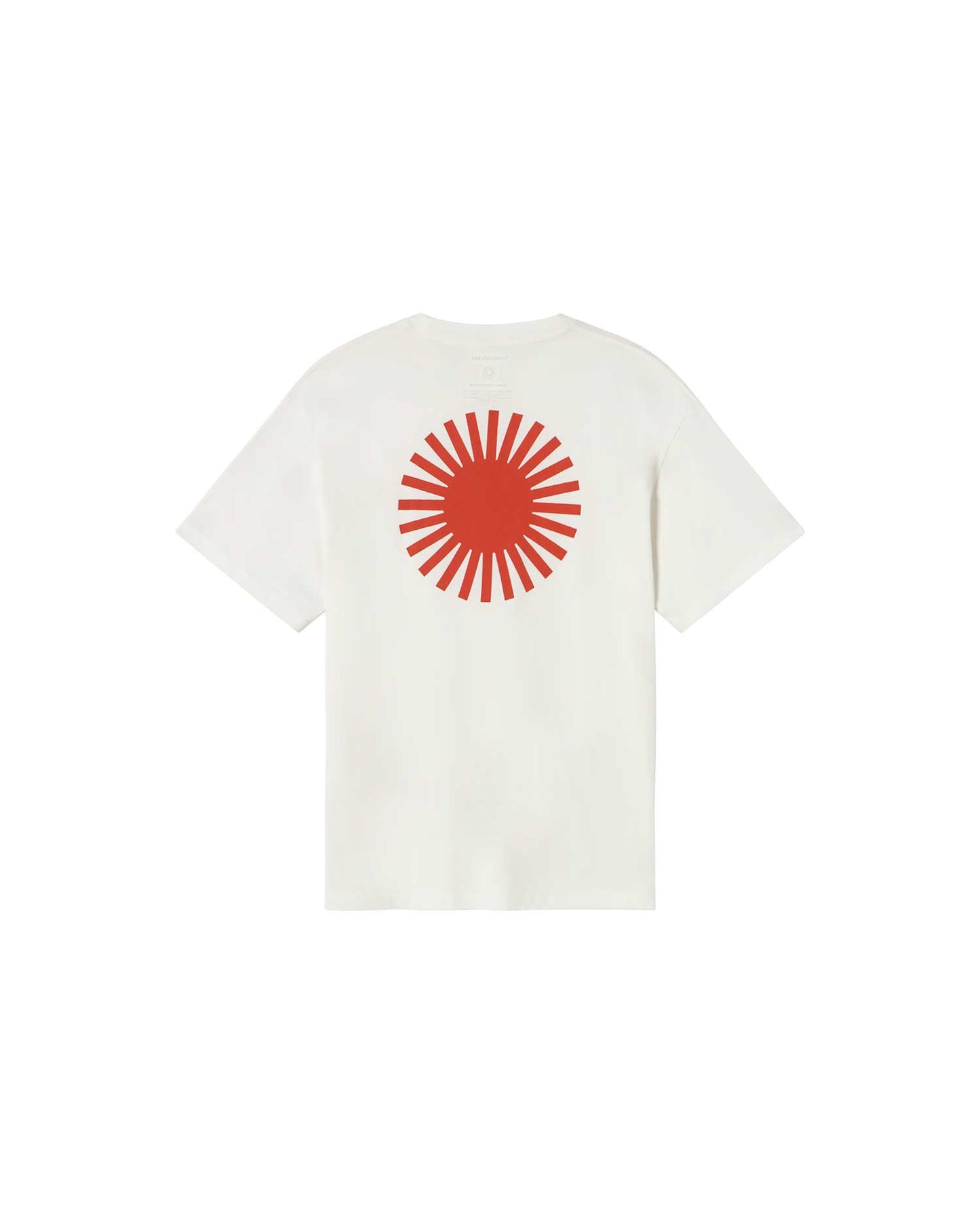 Camiseta blanca sol contrast Aaron sostenible - silueta 2