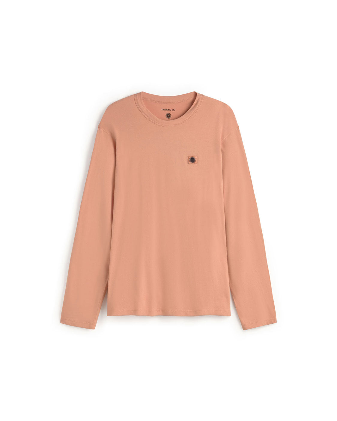 Camiseta manga larga rosa sol espalda negro Emilio sostenible silueta - 1