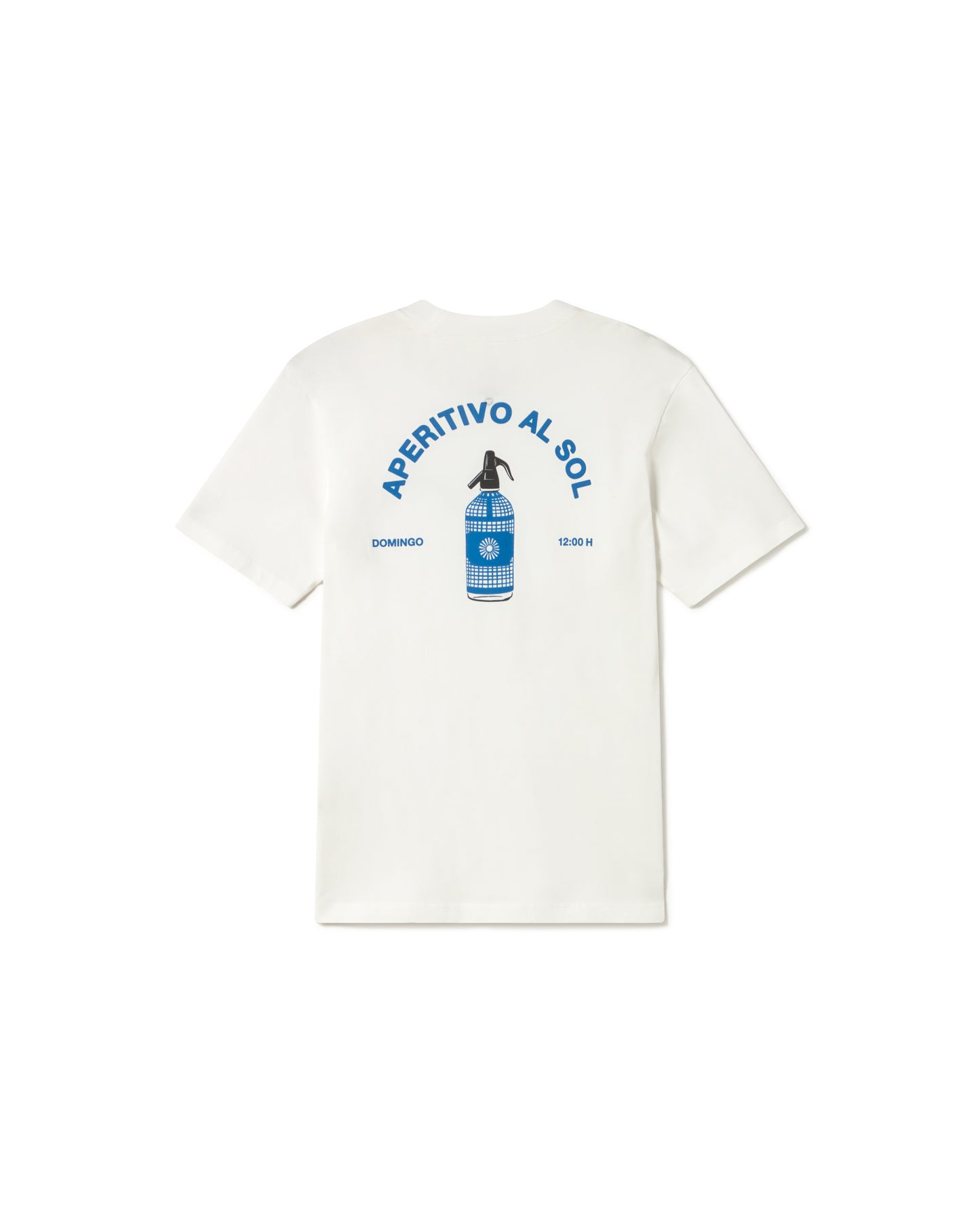 Camiseta blanca aperitivo Zach sostenible - silueta 3