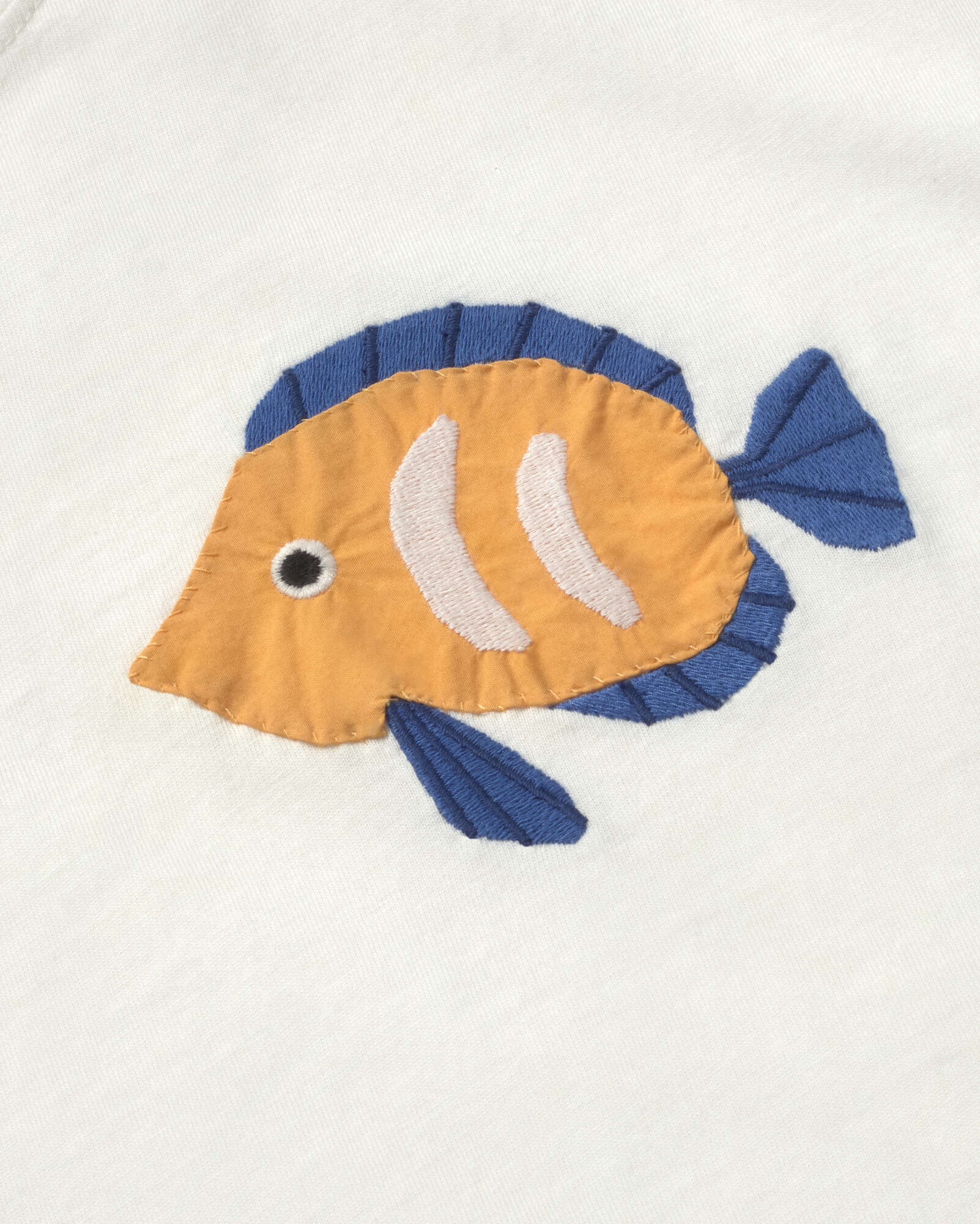 Camiseta patched pez Aaron sostenible silueta - 2