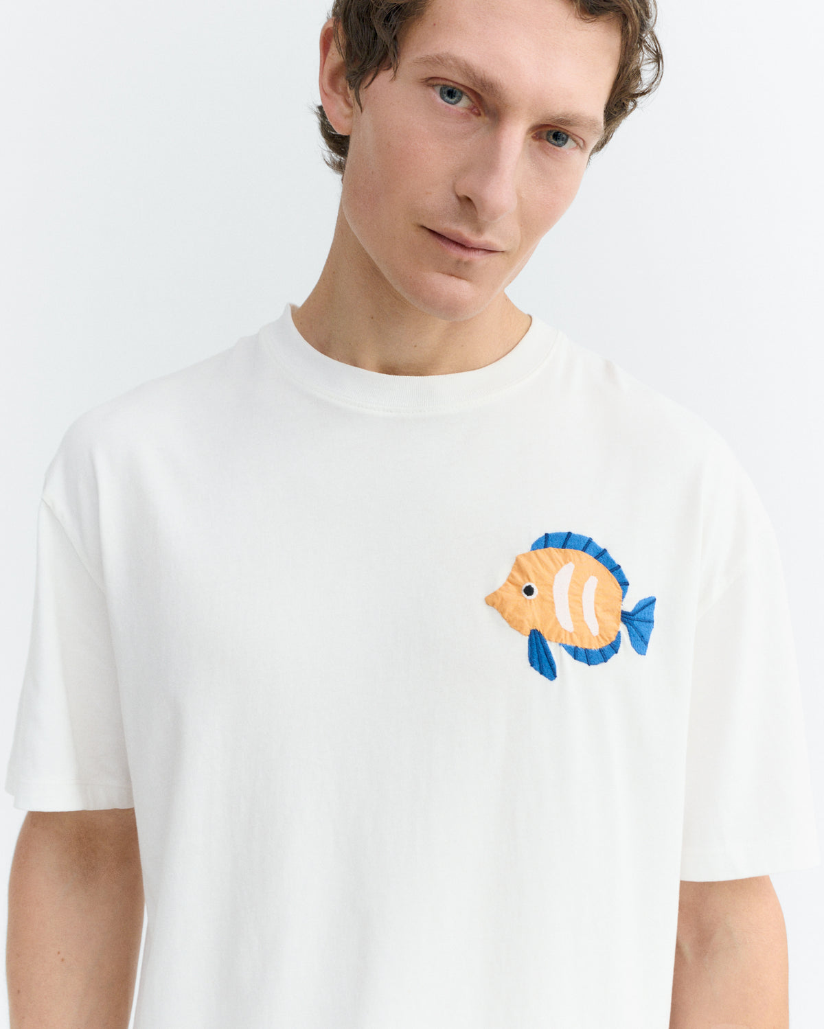 Camiseta patched pez Aaron sostenible - 2