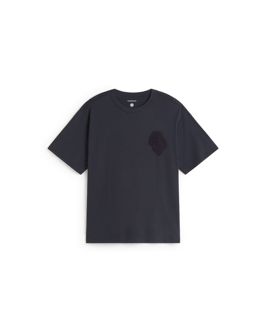 Camiseta oversize navy shell Eric sostenible silueta - 1