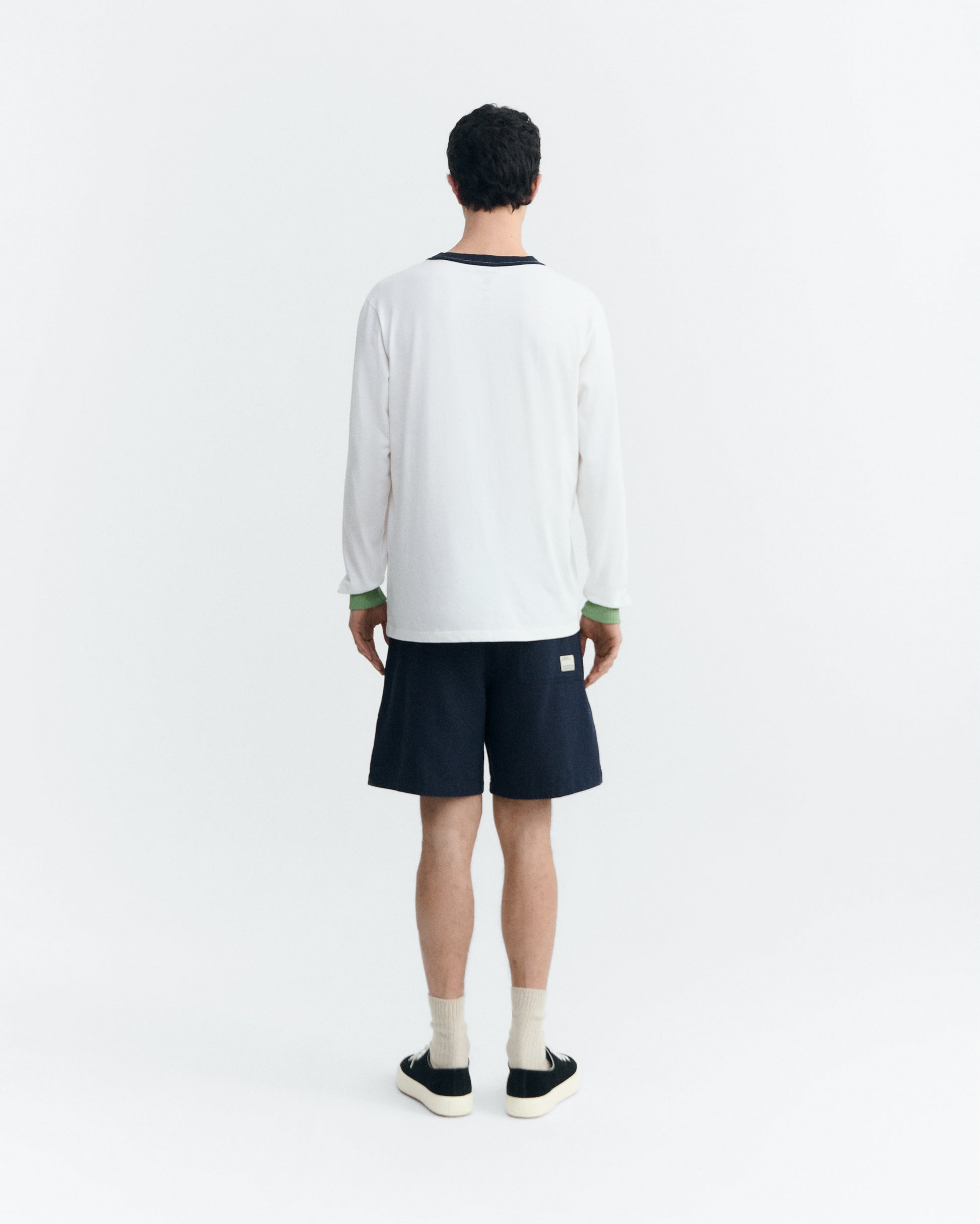 Camiseta manga larga puños verdes Emilio R sostenible - 4