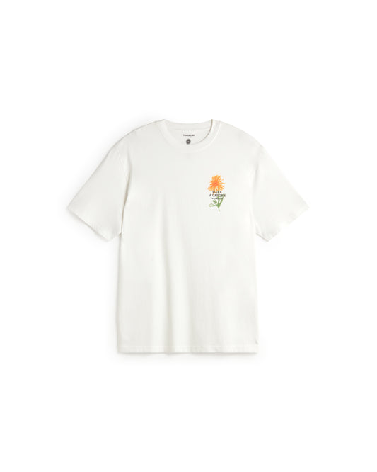 Camiseta flor crayon Aaron sostenible silueta - 1