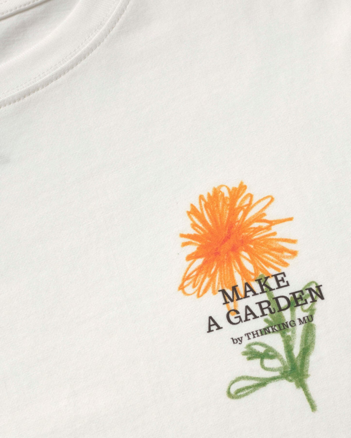 Camiseta flor crayon Aaron sostenible silueta - 2