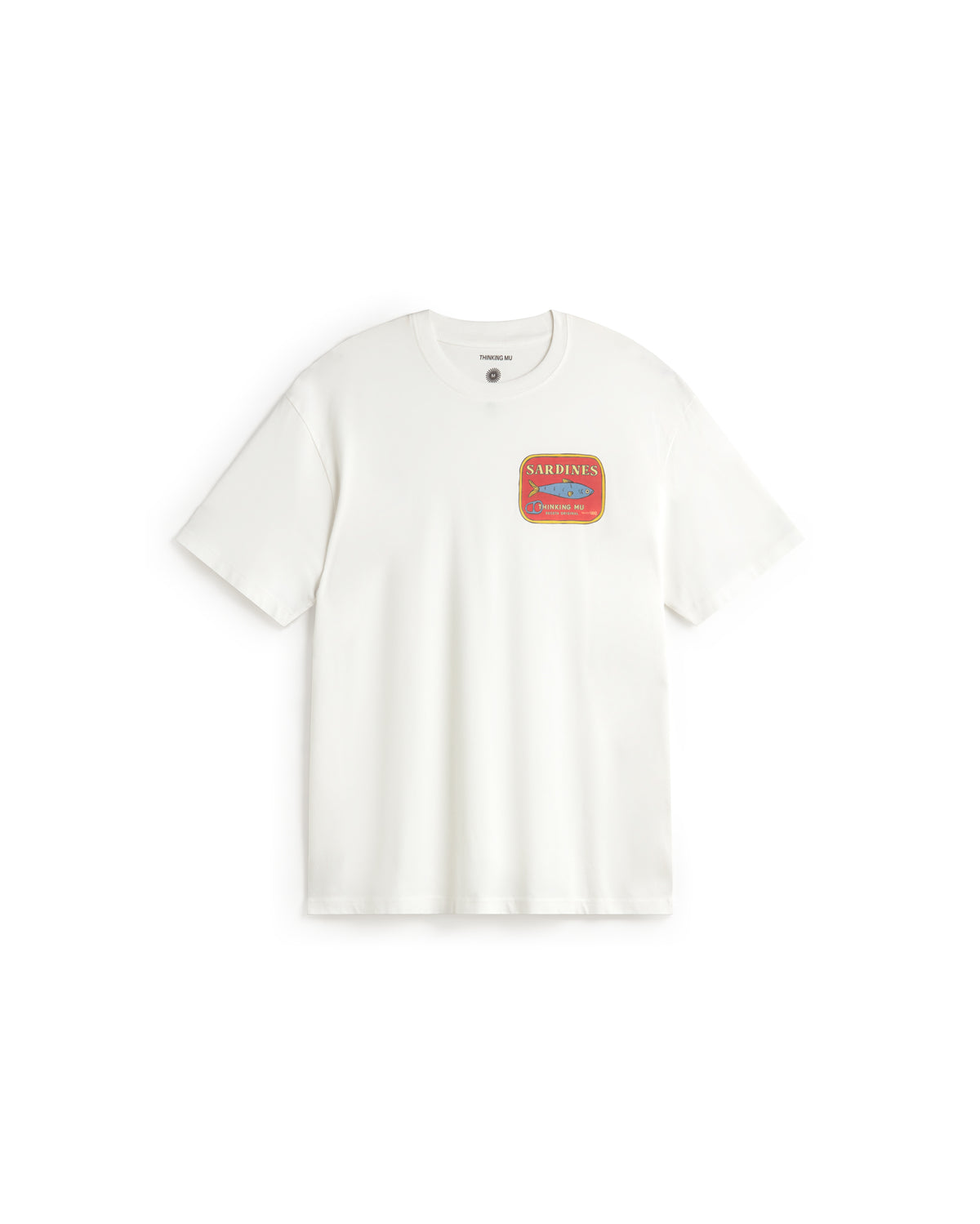 Camiseta sardines Aaron sostenible silueta - 1