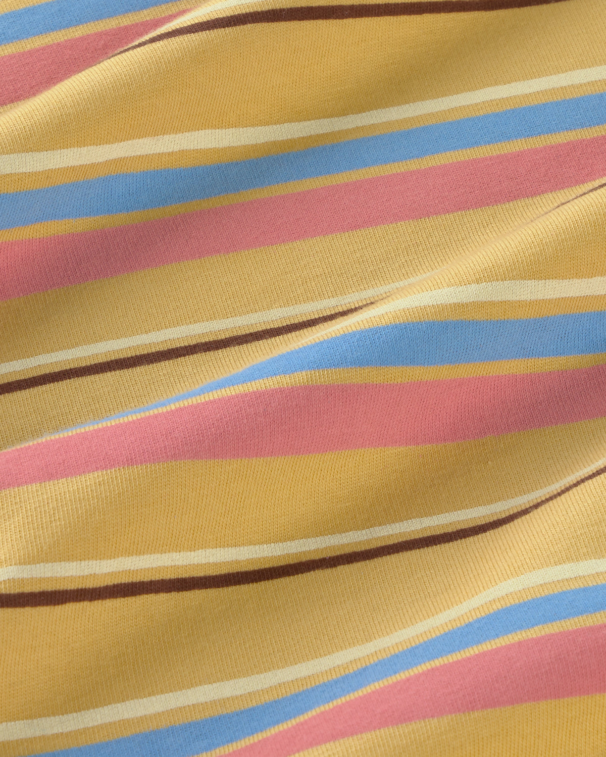 Camiseta rayas amarilla Aaron sostenible silueta - 2