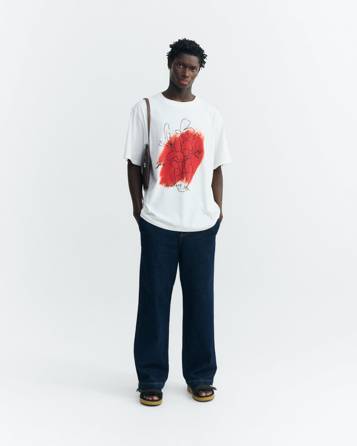 Camiseta oversize flower Eric sostenible - 1