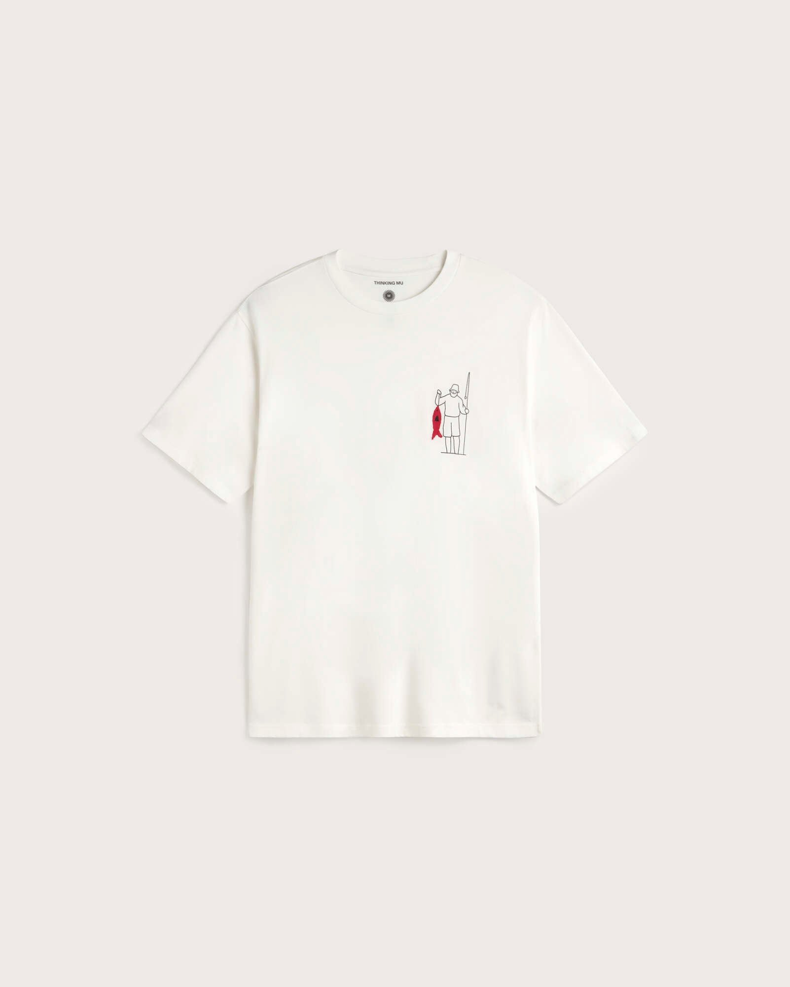 Camiseta bordada fisherman Zach sostenible silueta - 1