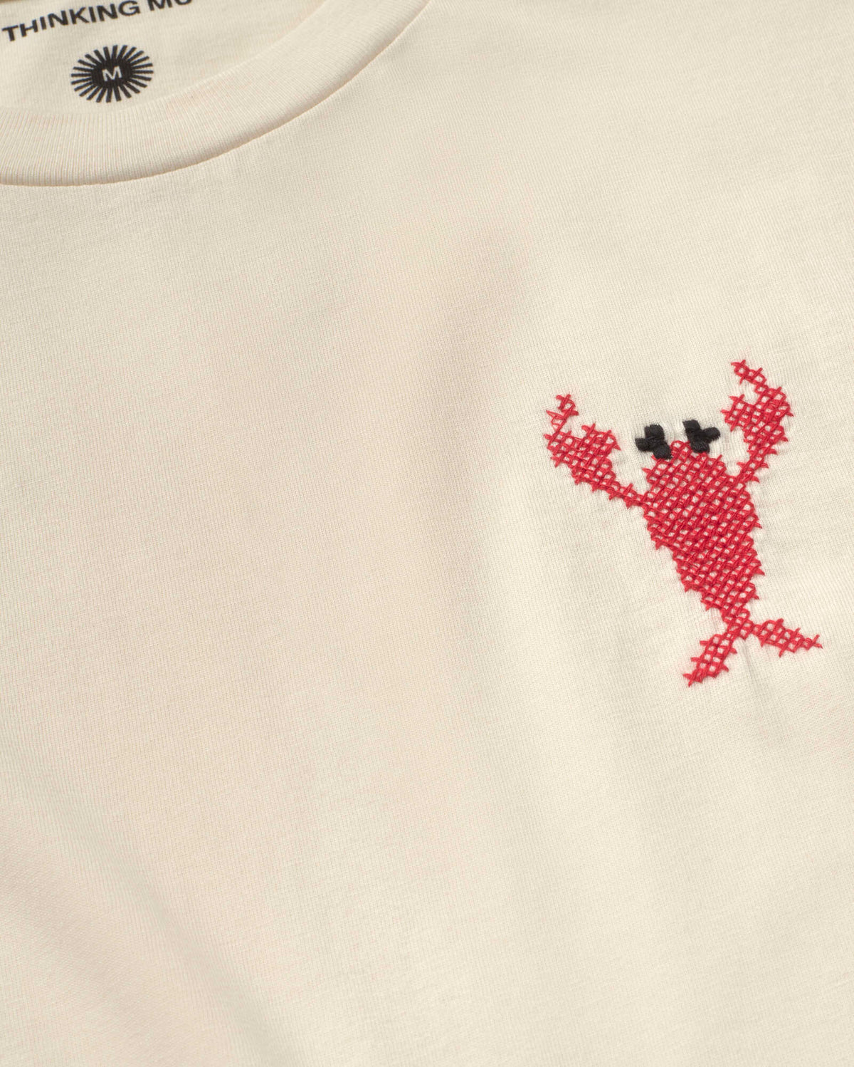 Camiseta bordada lobster Zach sostenible silueta - 2