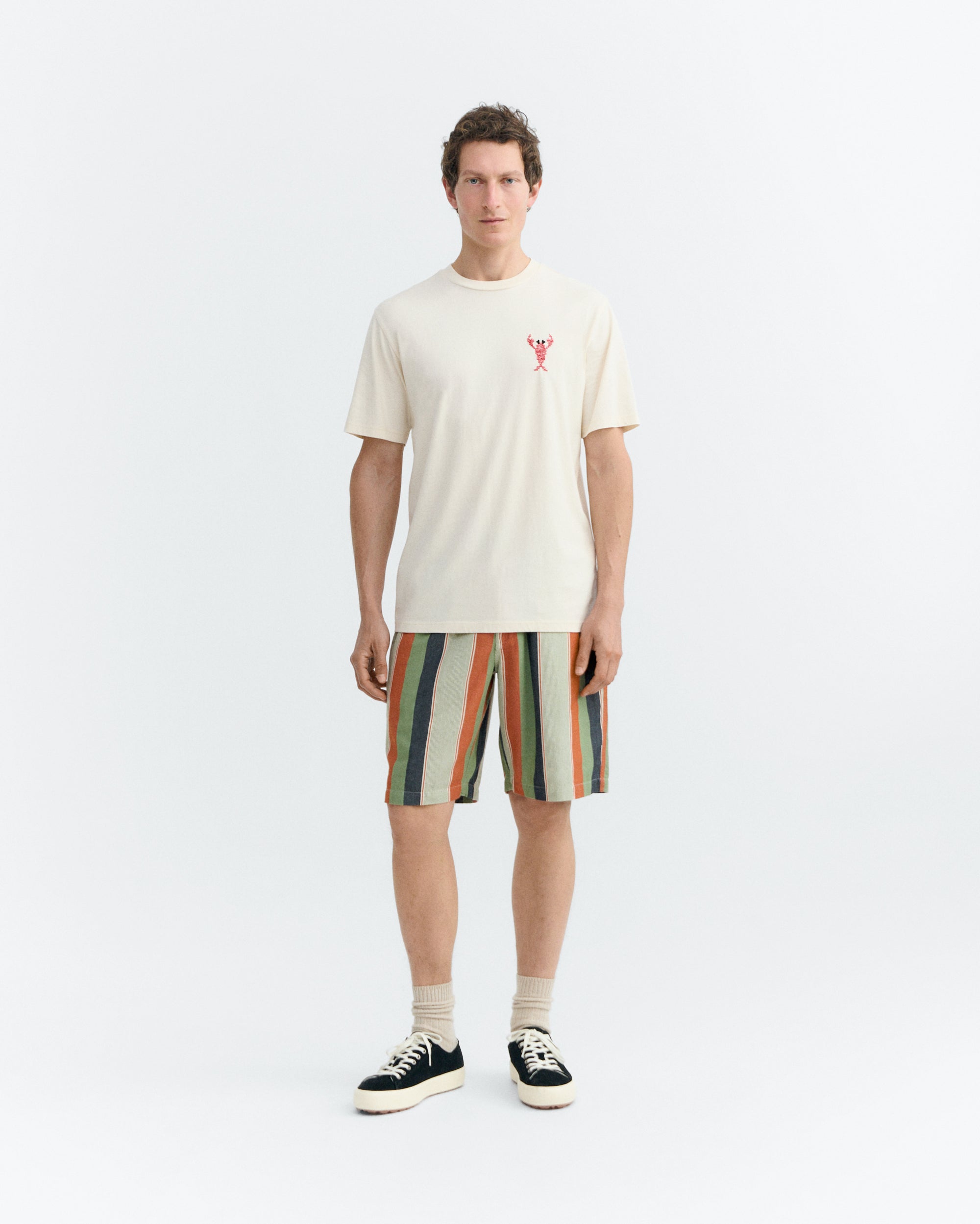 Camiseta bordada lobster Zach sostenible - 1