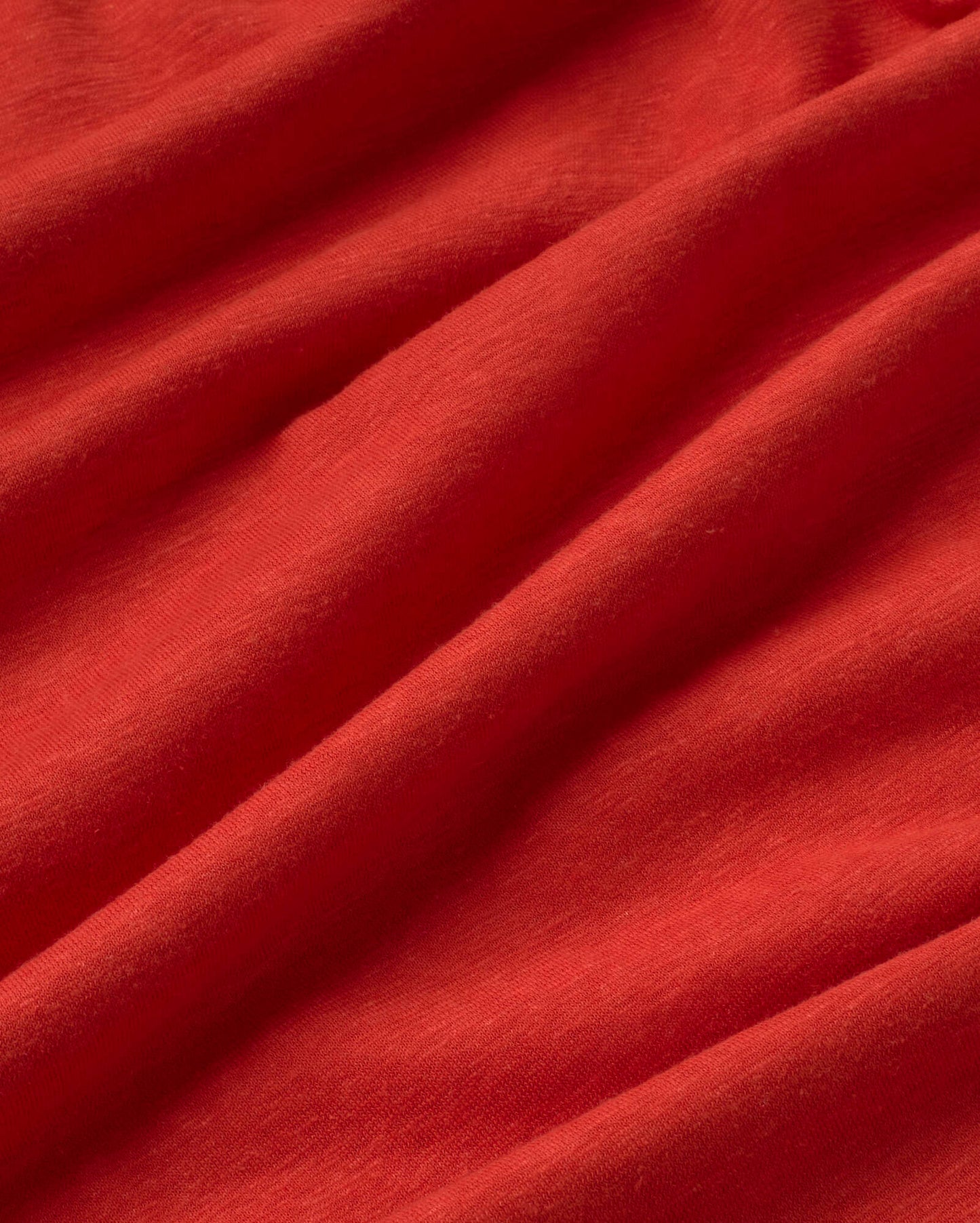 Camiseta roja hemp Roy sostenible silueta - 2