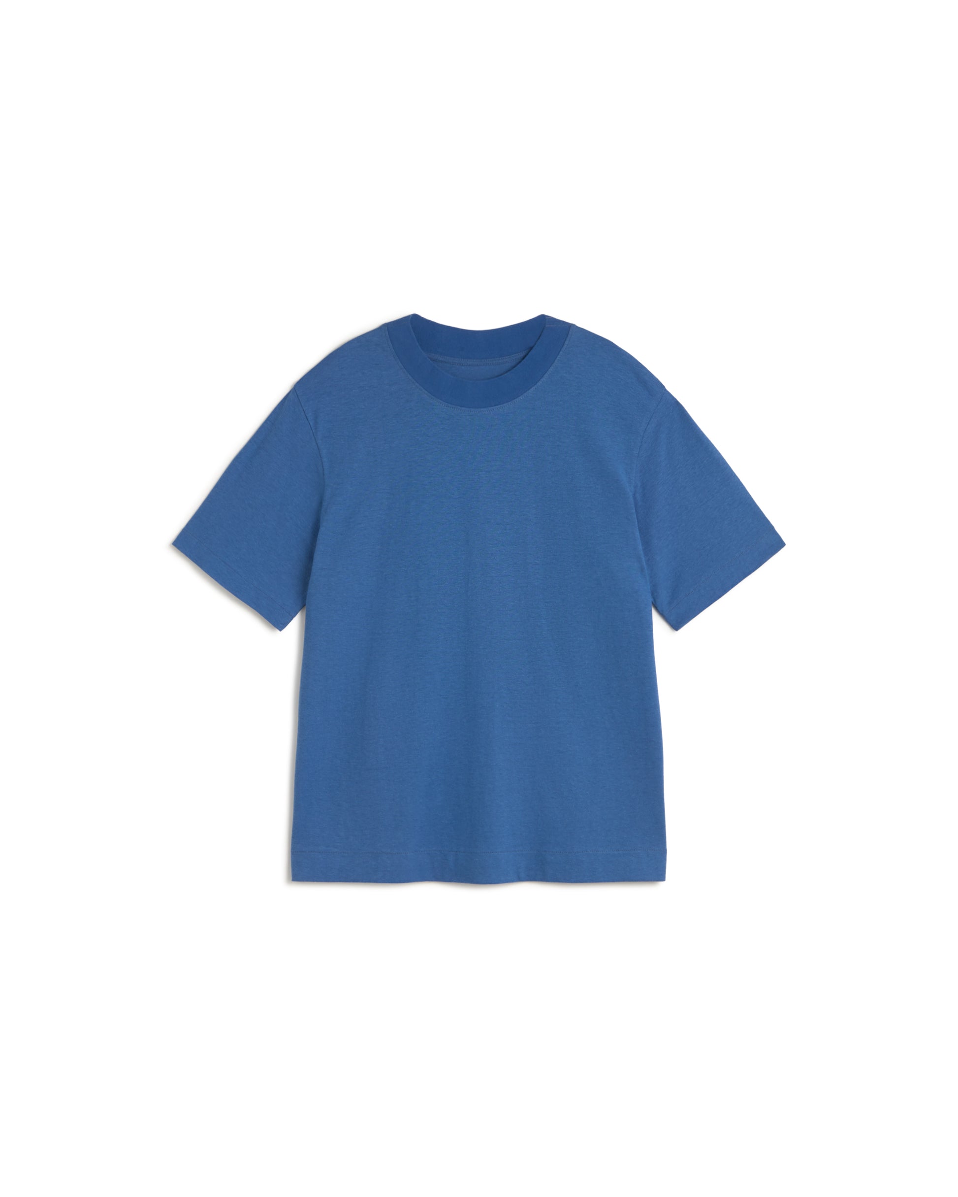 Camiseta azul hemp Roy sostenible silueta - 1