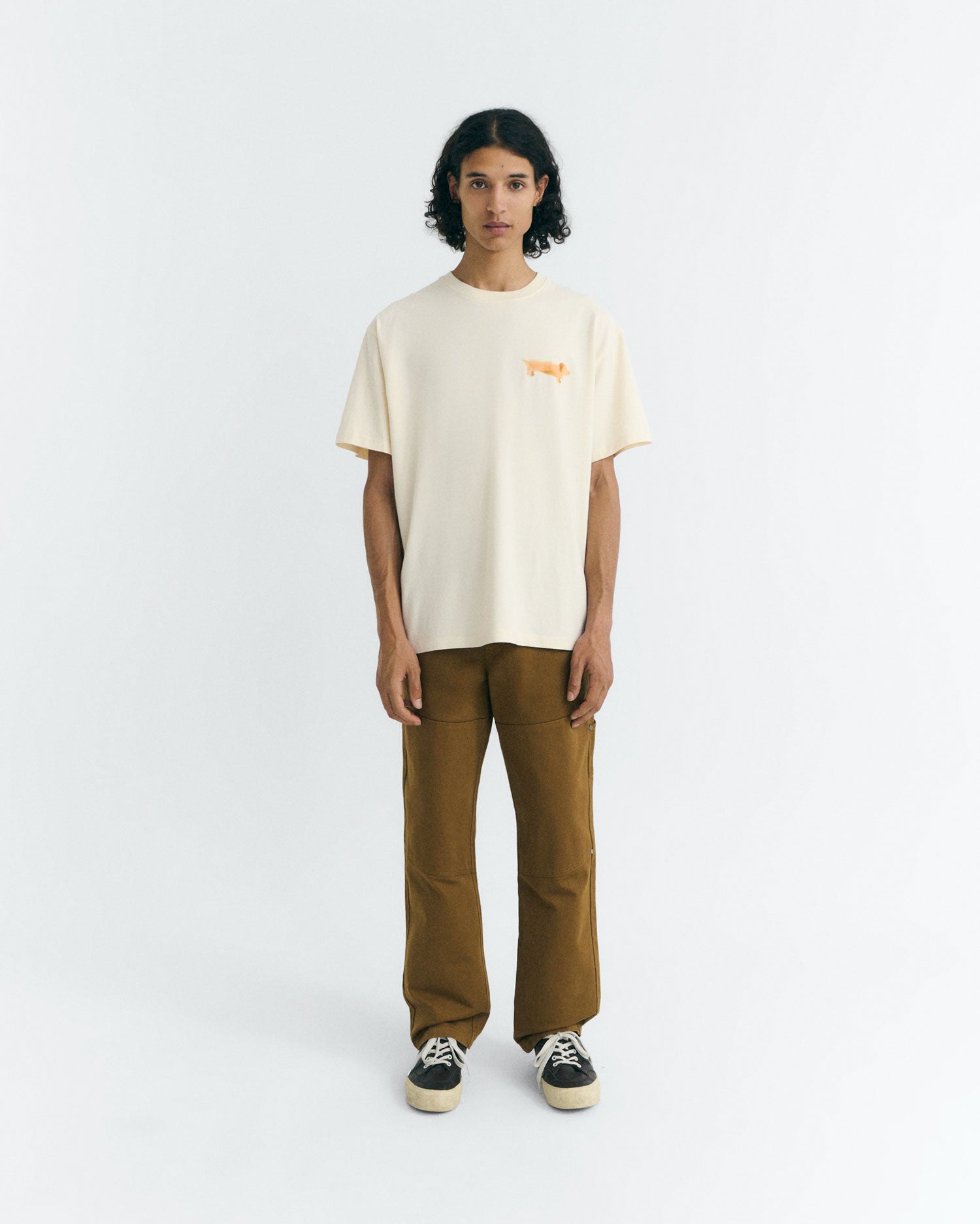 Camiseta blanca perro salchicha Aaron sostenible - 2