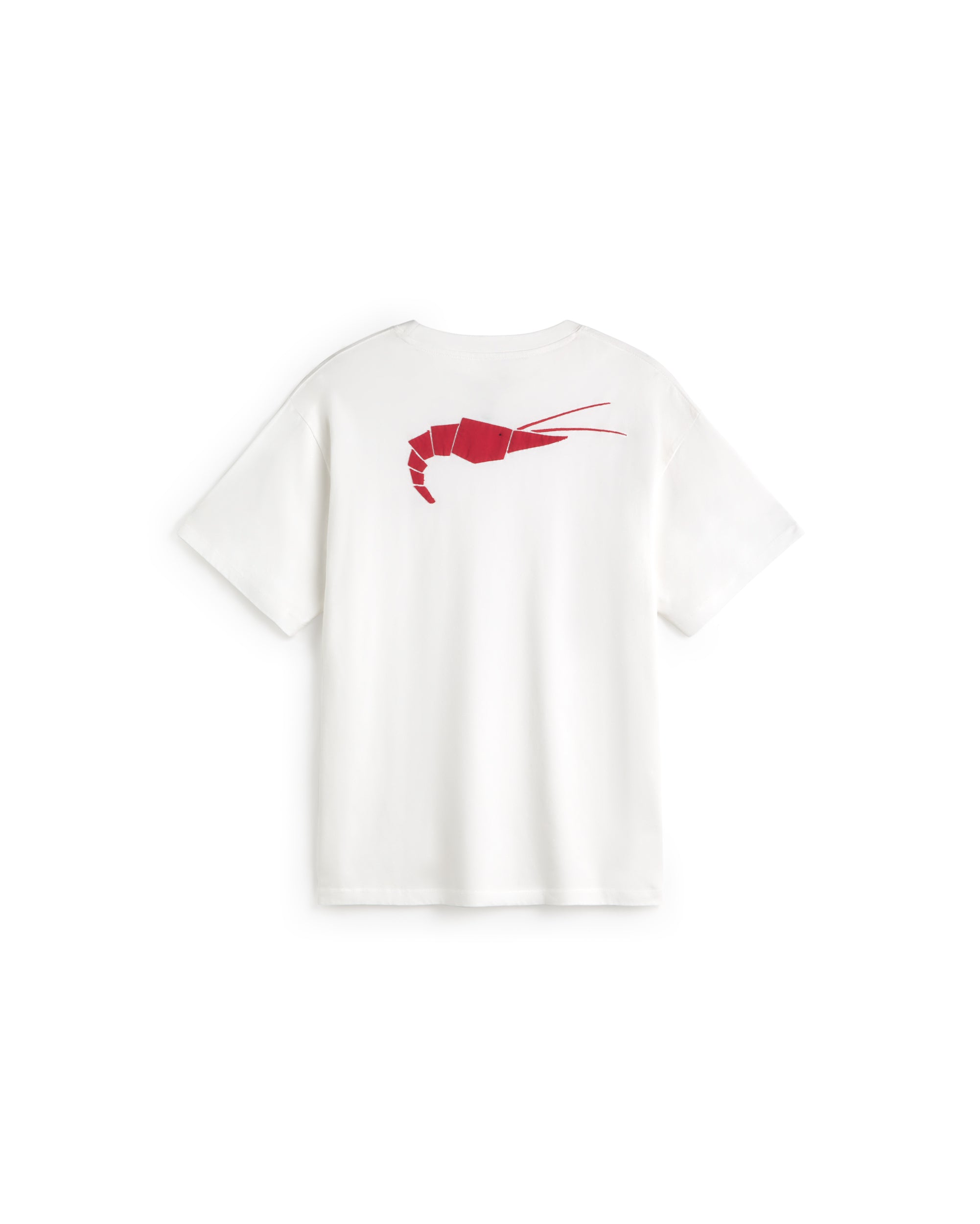 Aaron Patched Origami Back Patched Lobster Men's T-Shirt - Thinking Mu