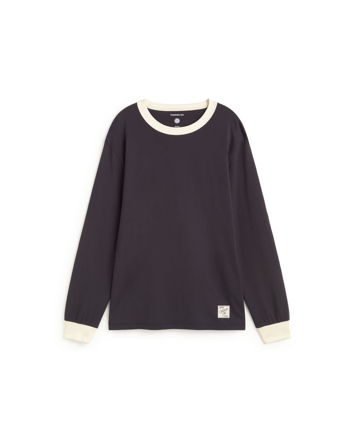 Camiseta manga larga navy Emilio sostenible silueta - 1