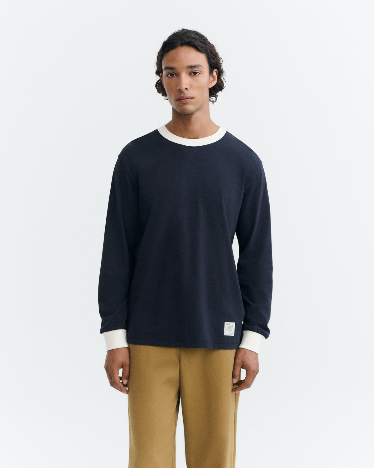 Camiseta manga larga navy Emilio sostenible - 2