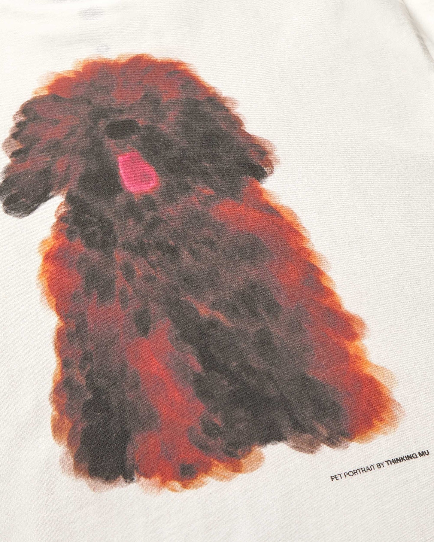 Camiseta pet portrait Aaron sostenible silueta - 2