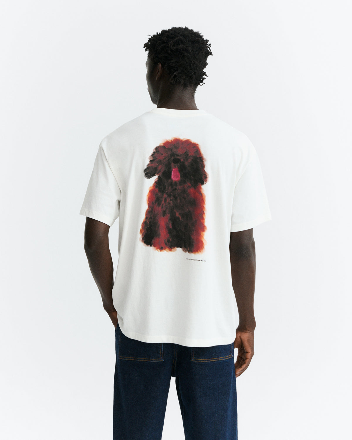 Camiseta pet portrait Aaron sostenible - 3