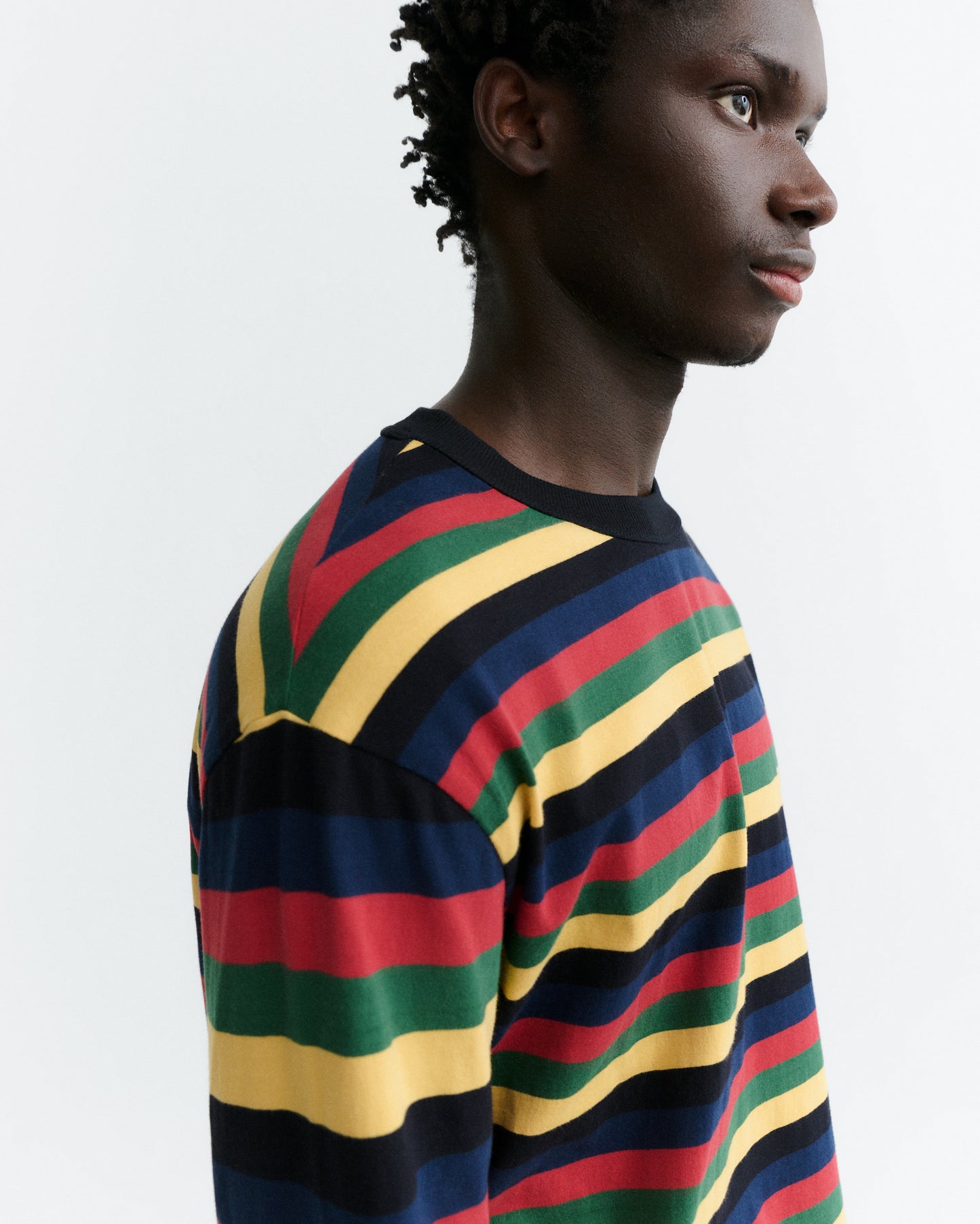 Camiseta manga larga rayas multicolor Emilio R sostenible - 1