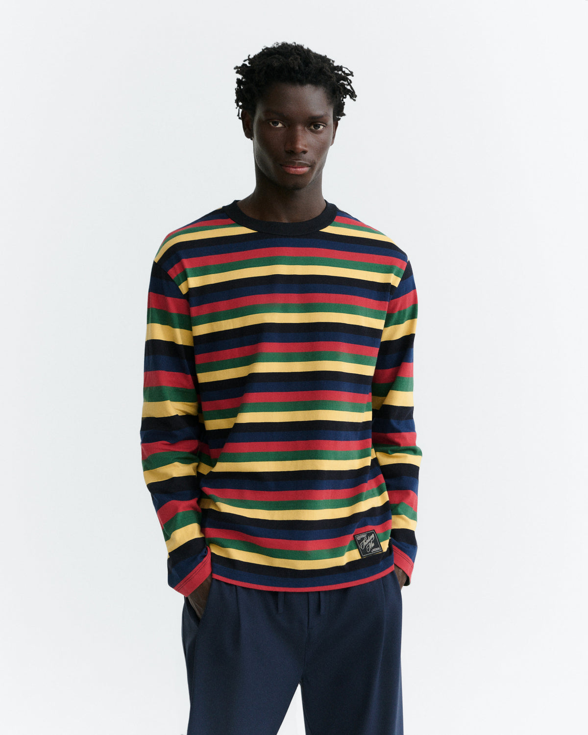 Camiseta manga larga rayas multicolor Emilio R sostenible - 2