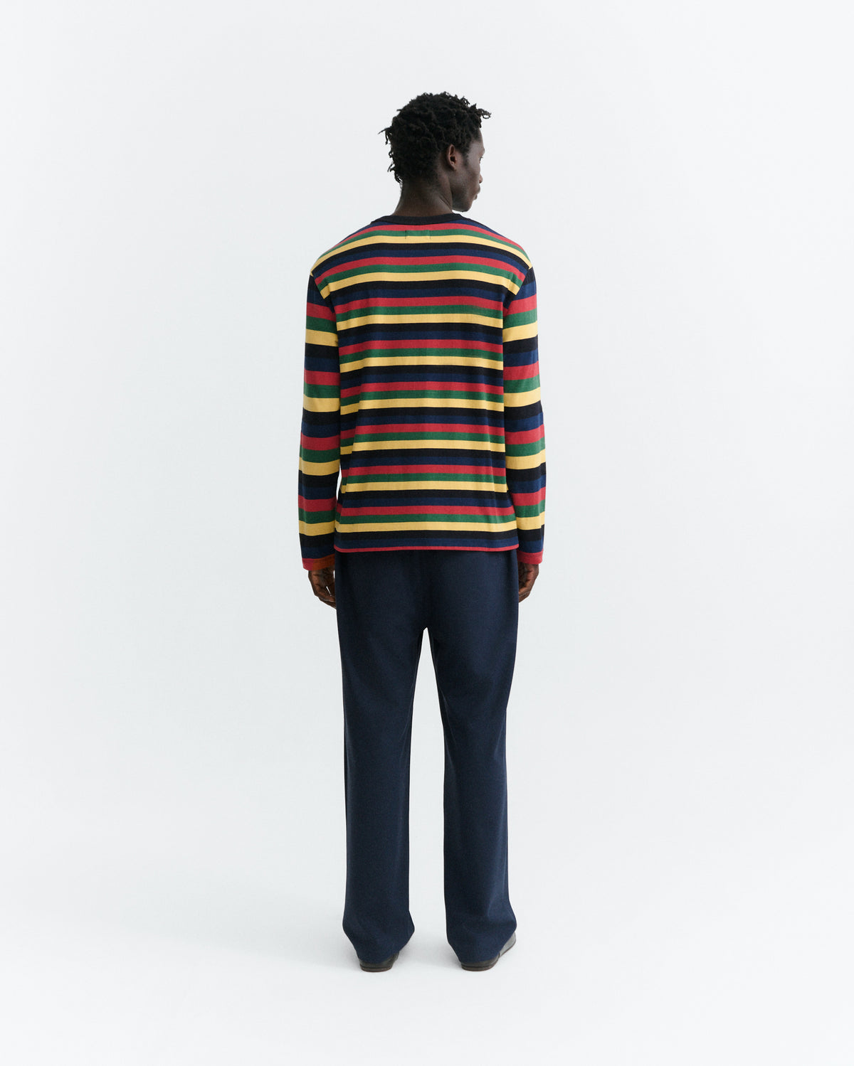 Camiseta manga larga rayas multicolor Emilio R sostenible - 3