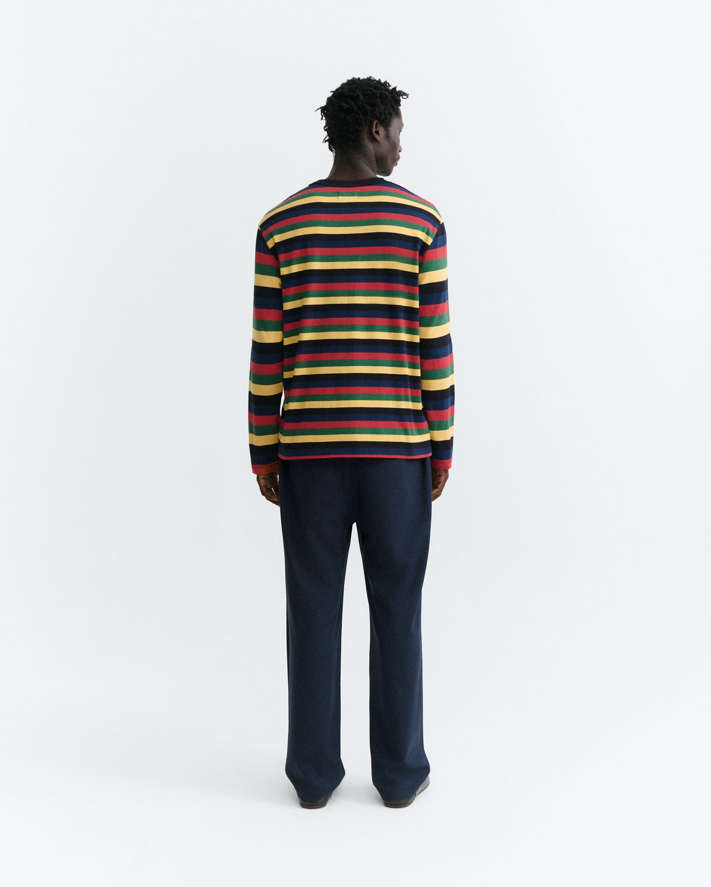 Camiseta manga larga rayas multicolor Emilio R sostenible - 3