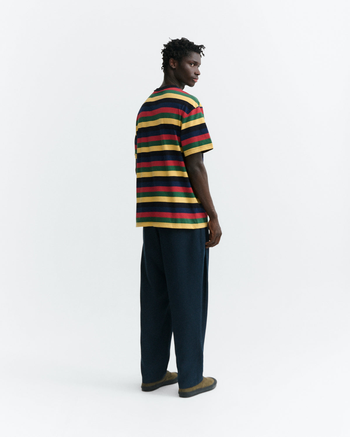 Camiseta rayas multicolor Aaron R sostenible - 4